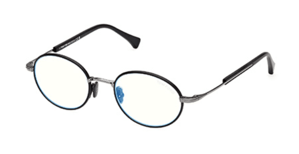 TOM FORD eyeglasses with slim, rounded metal frames