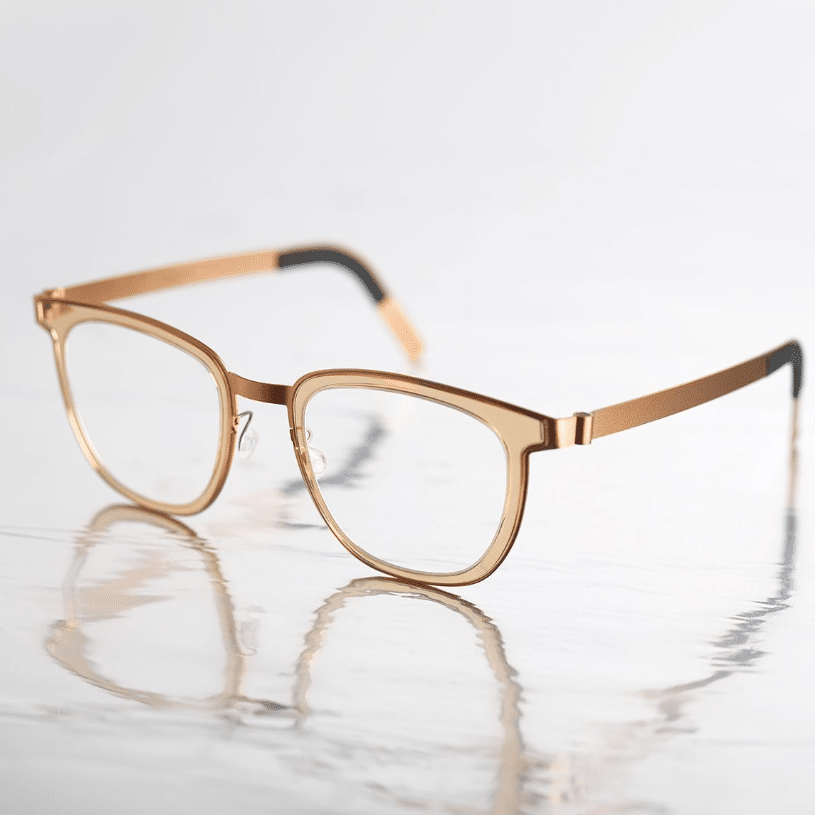 Golden Brown Lindberg Glasses