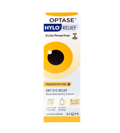 OPTASE® HYLO Relief Dry Eye Drops relieves symptoms of dry eye disease for contact lens wearers, and Cataract & refractive surgery patients.