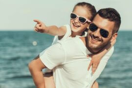 Prescription sunglasses man and child